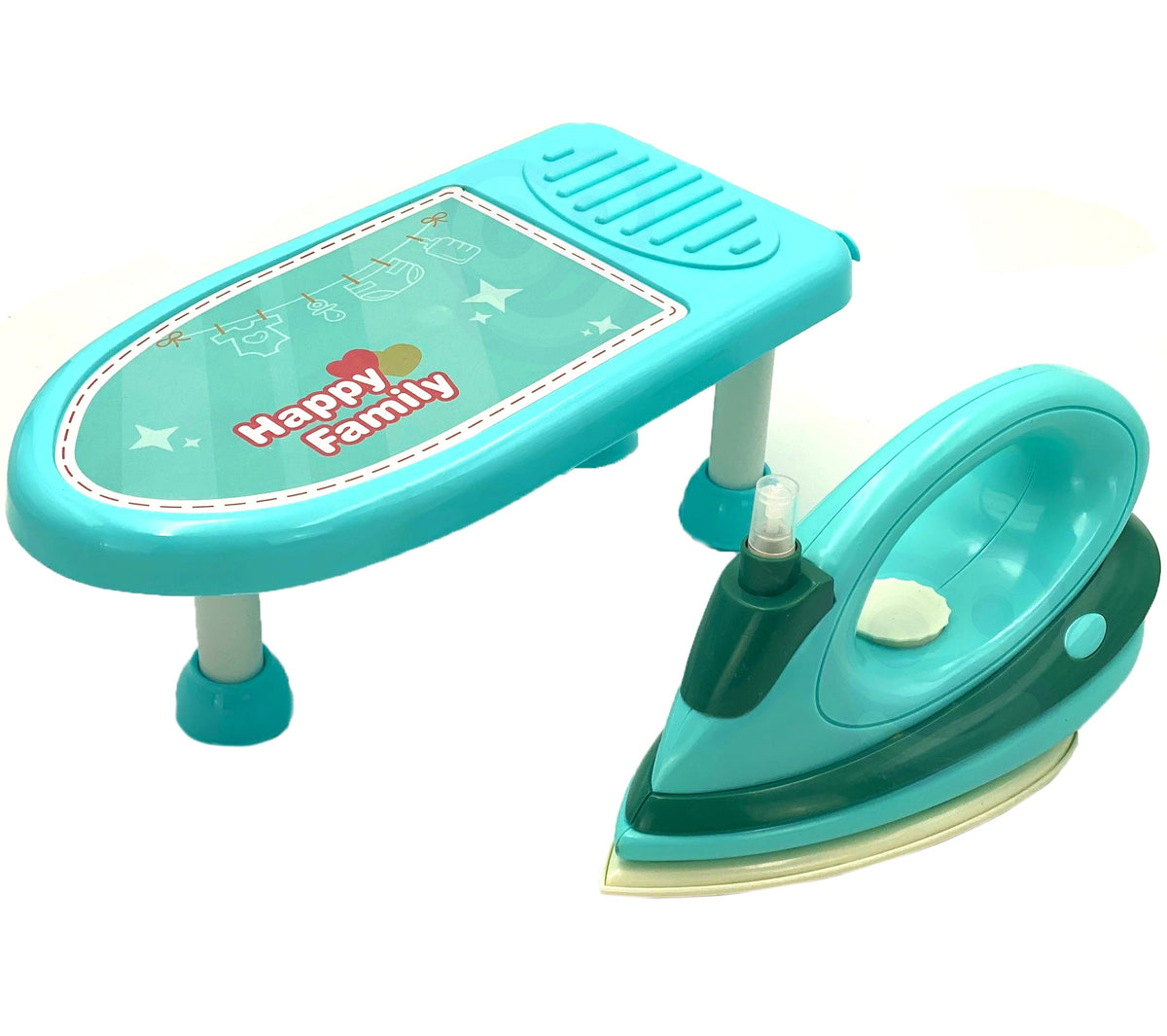 Woopie 2-in-1 Bügelset: Bügelbrett + Wäschekorb 6-tlg.