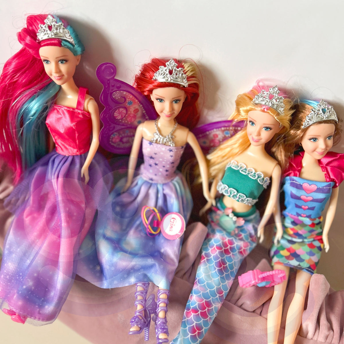 Woopie Ensemble De 4 Princesses Magiques - Coffret De Poupée 4-en-1 Avec Accessoires