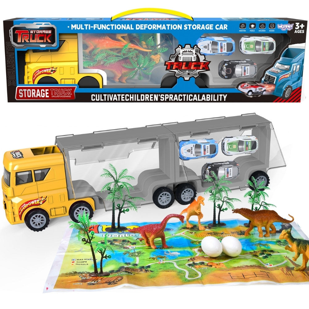 Woopie Truck Transporter 2в1 комплект динозаври + модел