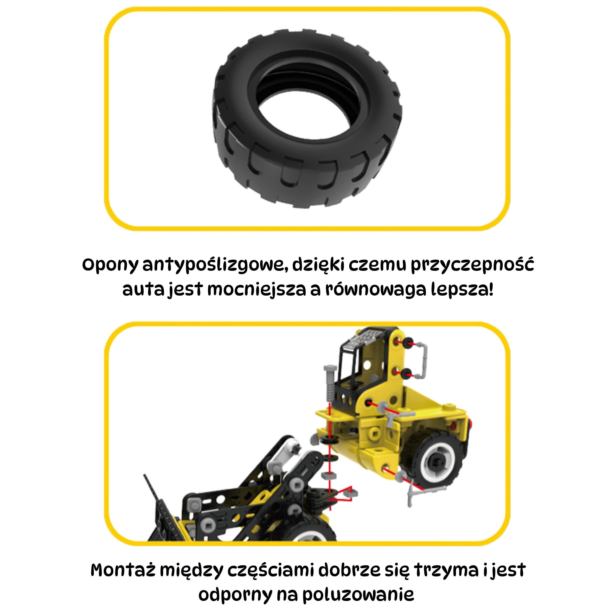 Woopie Construction Set Vehículos de construcción a vapor 6 en 1 223 piezas.