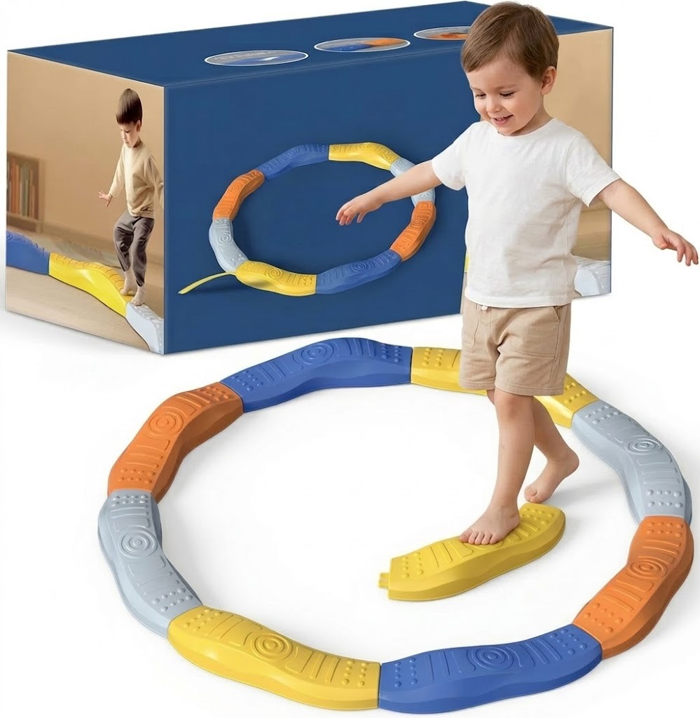 Woopie Modular Balance Beam Track Sensory Path Circle