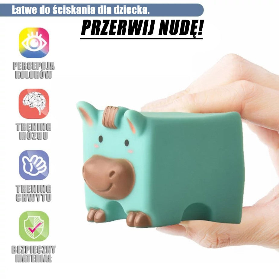 Woopie Bébé Blocs Sensoriels Squeeze Puzzle Apprentissage Sonore Comptage 12 Pcs.