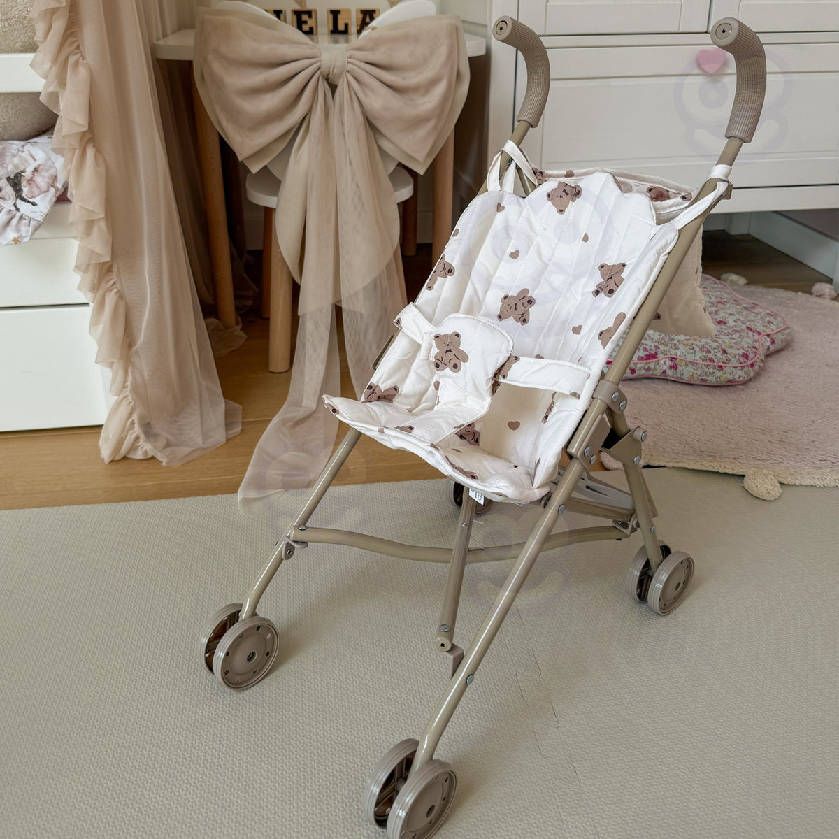 Woopie Royal Vintage Teddybär Puppenwagen