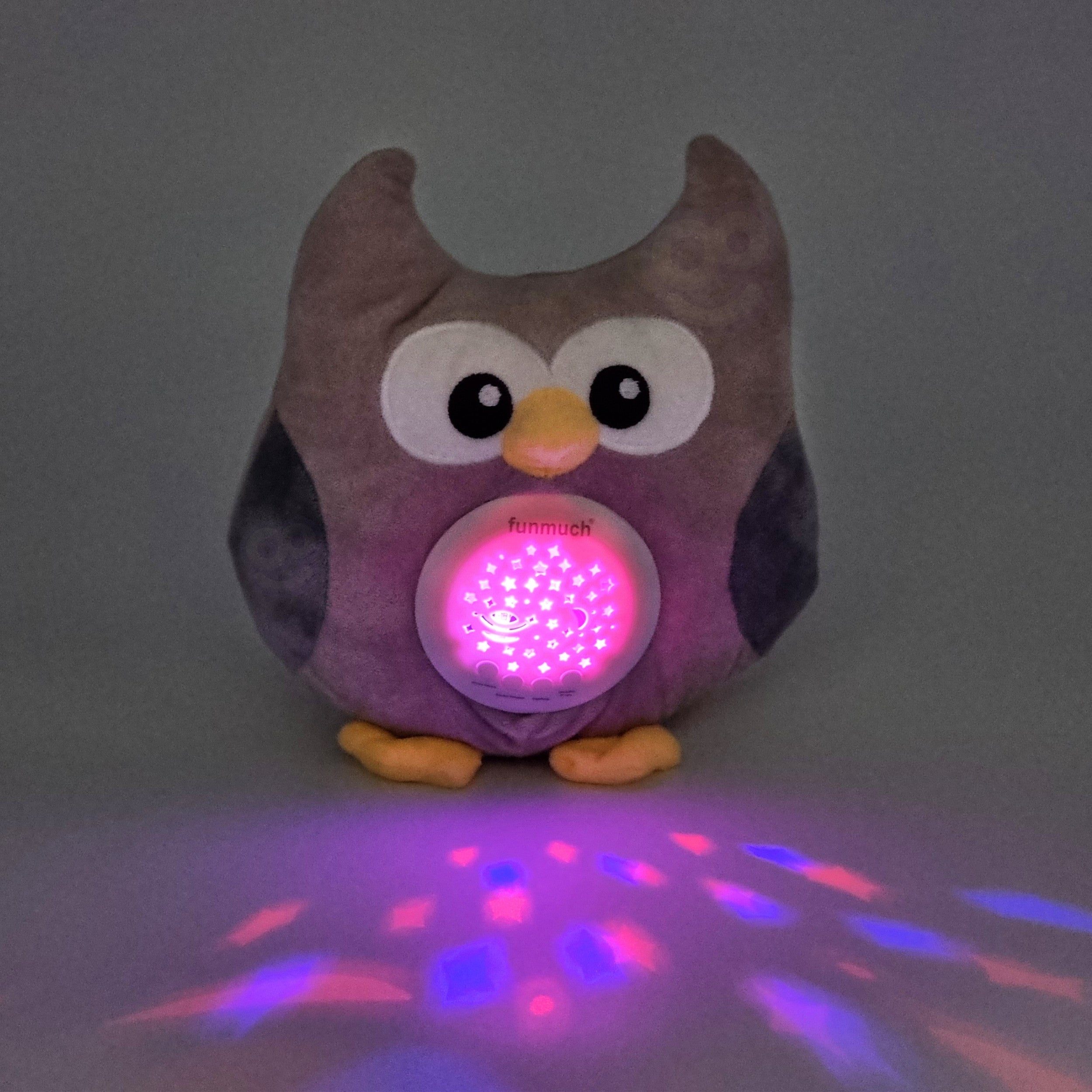 Projektor Woopie Baby 2 w 1 w kształcie sowy - 10 kołysanek