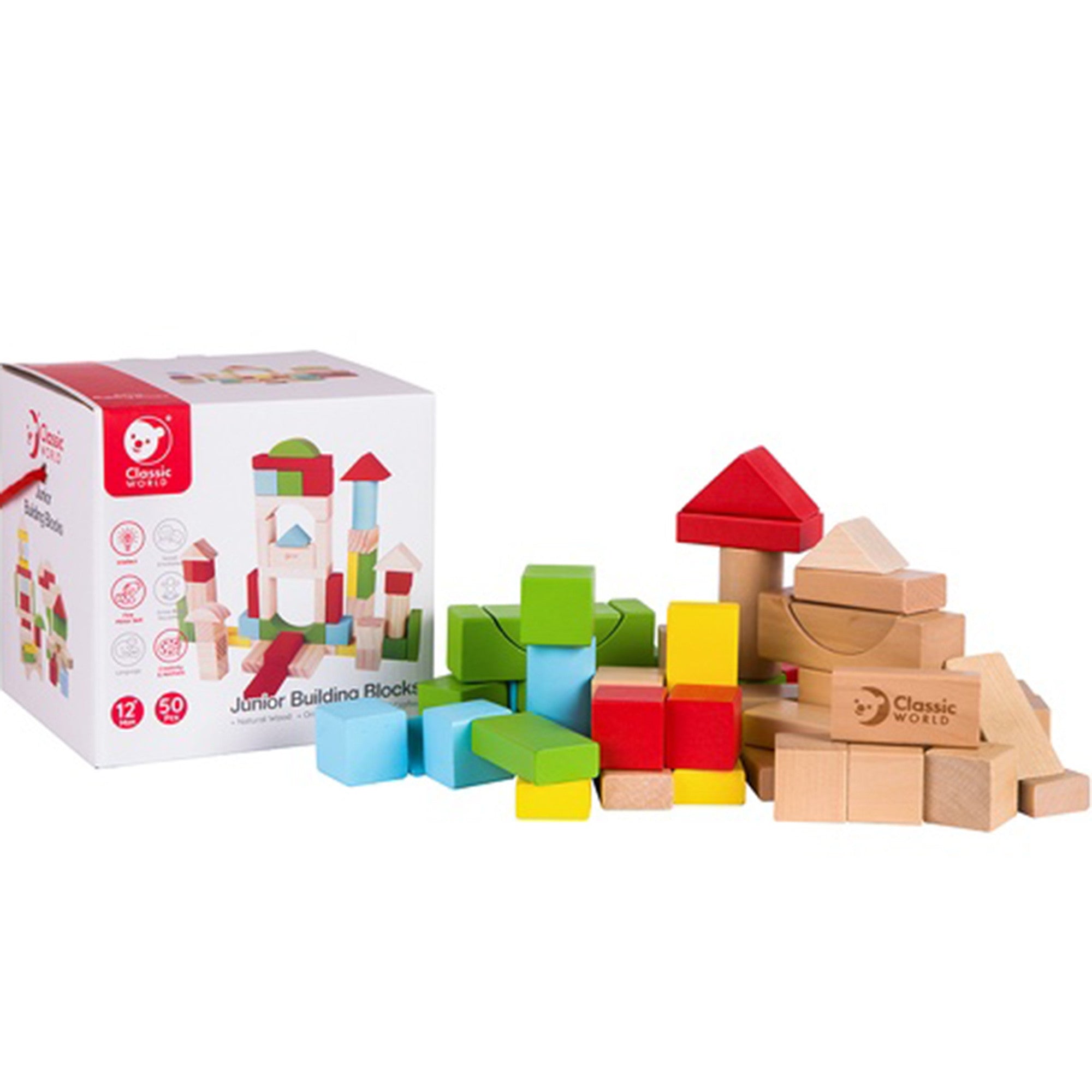 Classic World Holzklötze für Kinder 50 Stk.