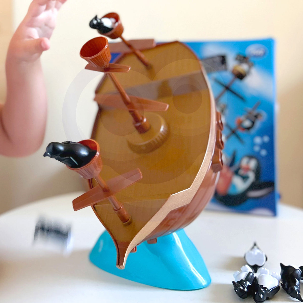 Woopie Penguin Pirate Ship Arcade Game