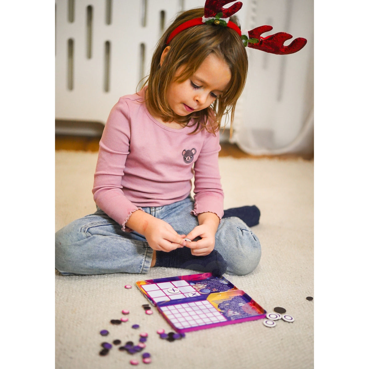 Woopie Iq Magnetisches Strategiespiel 2in1 Tic-Tac-Toe + 4-in-einer-Linie-Minispiel