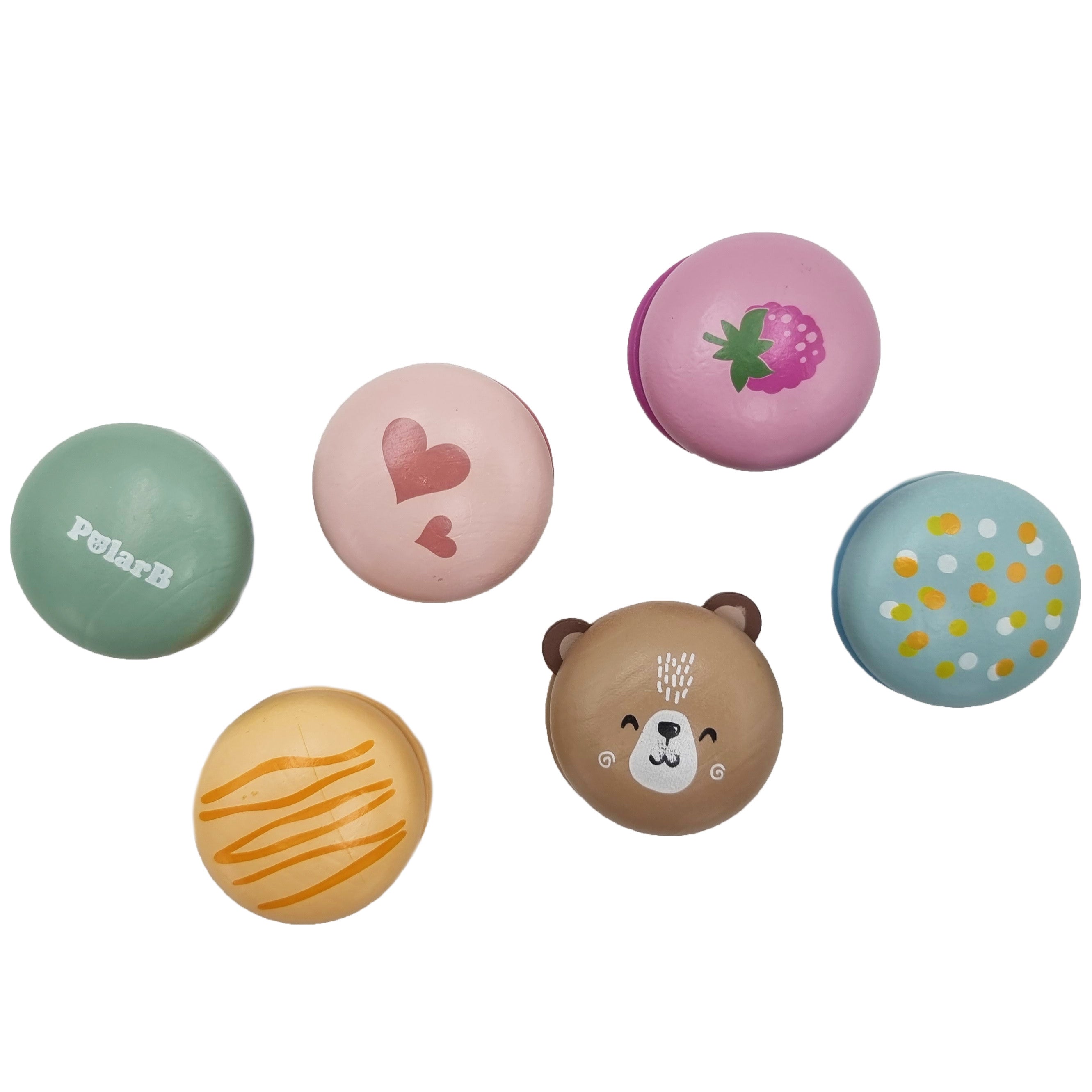 Viga Polarb Fianáin Adhmaid Fianáin Milseogra Socraigh Macaroons
