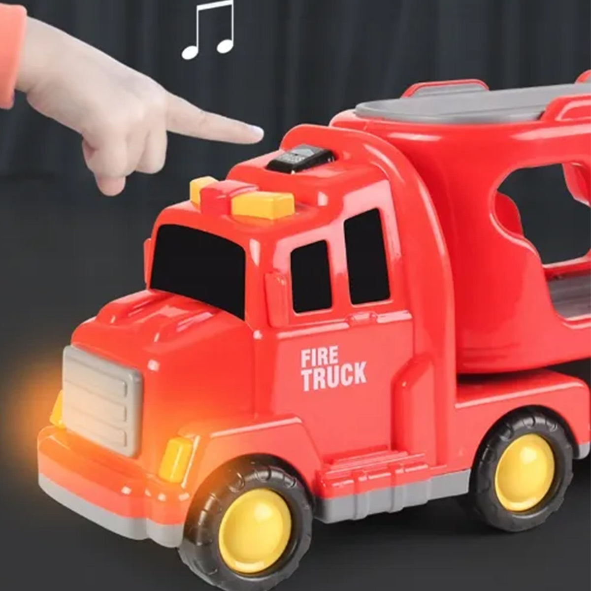 Woopie Road Tow Truck Set mit 5 Autos – Feuerwehr