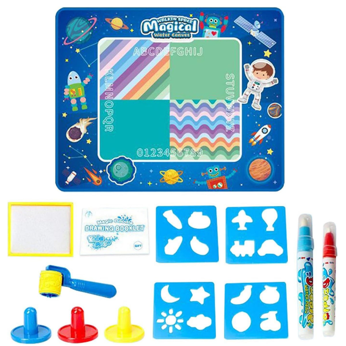 Woopie Wassermalmatte Xxl 100x80cm Cosmos Blue
