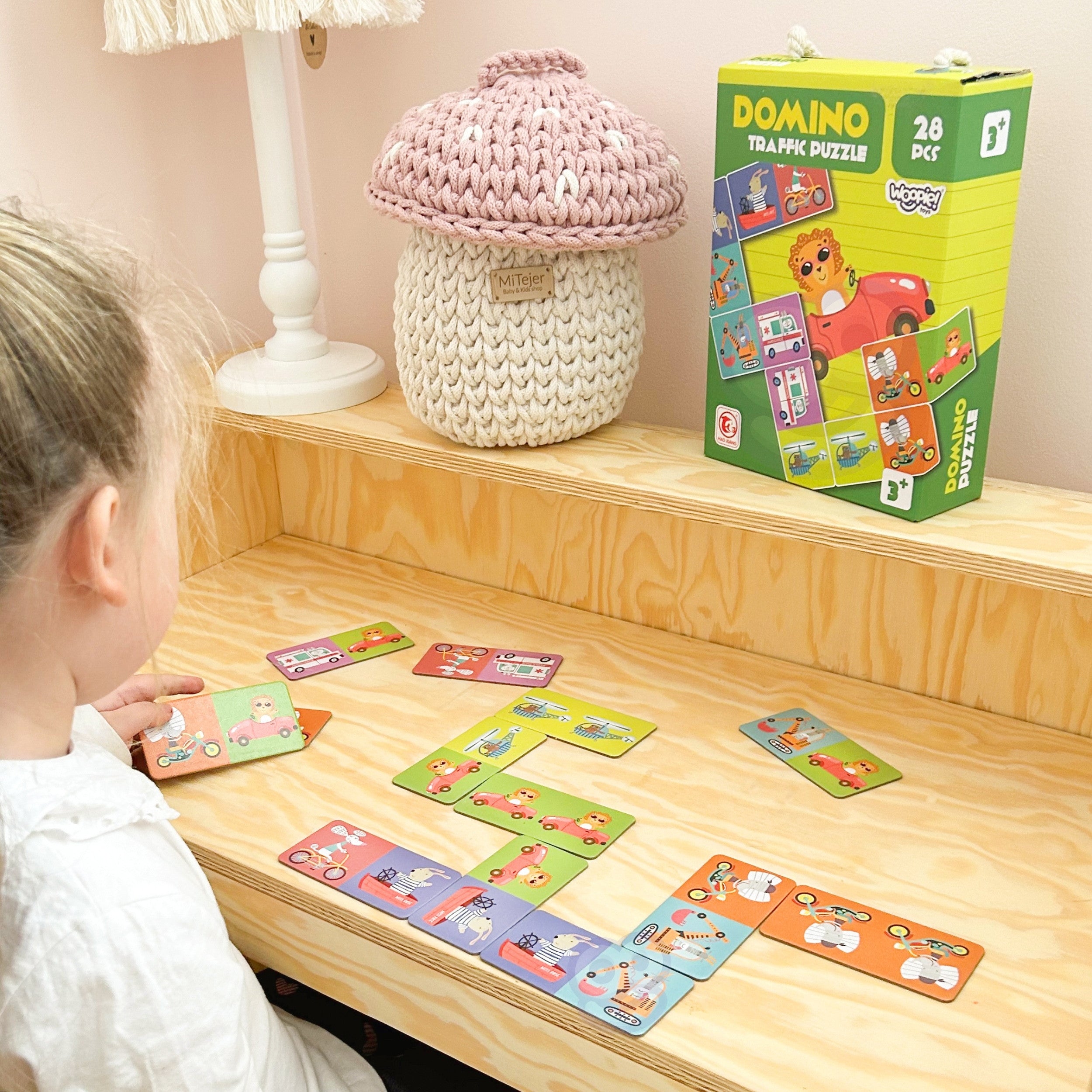 Woopie Educational Game Transport Animals Montessori Domino Puzzle