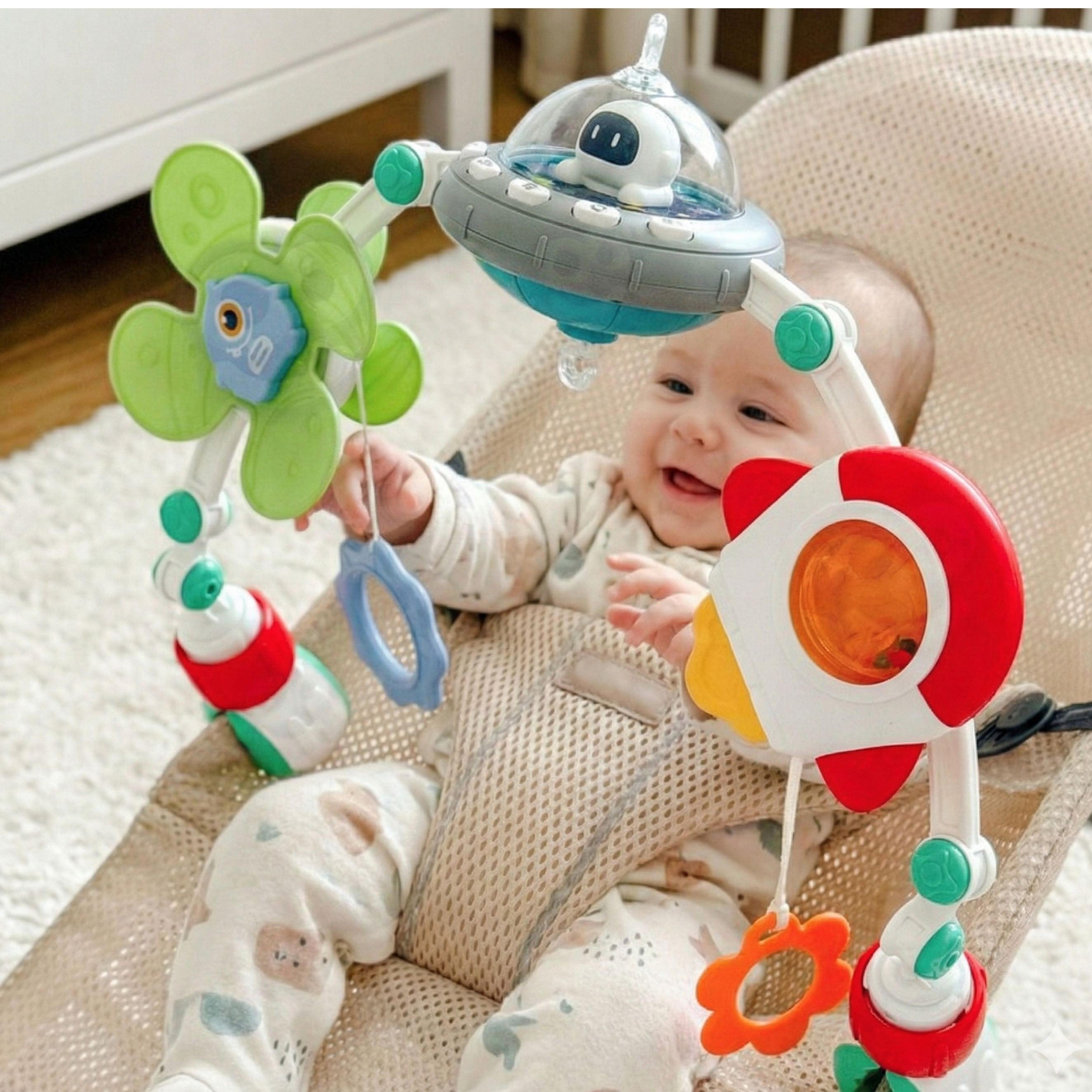 Woopie Baby Interactive Crib Arch With Lullaby Playing