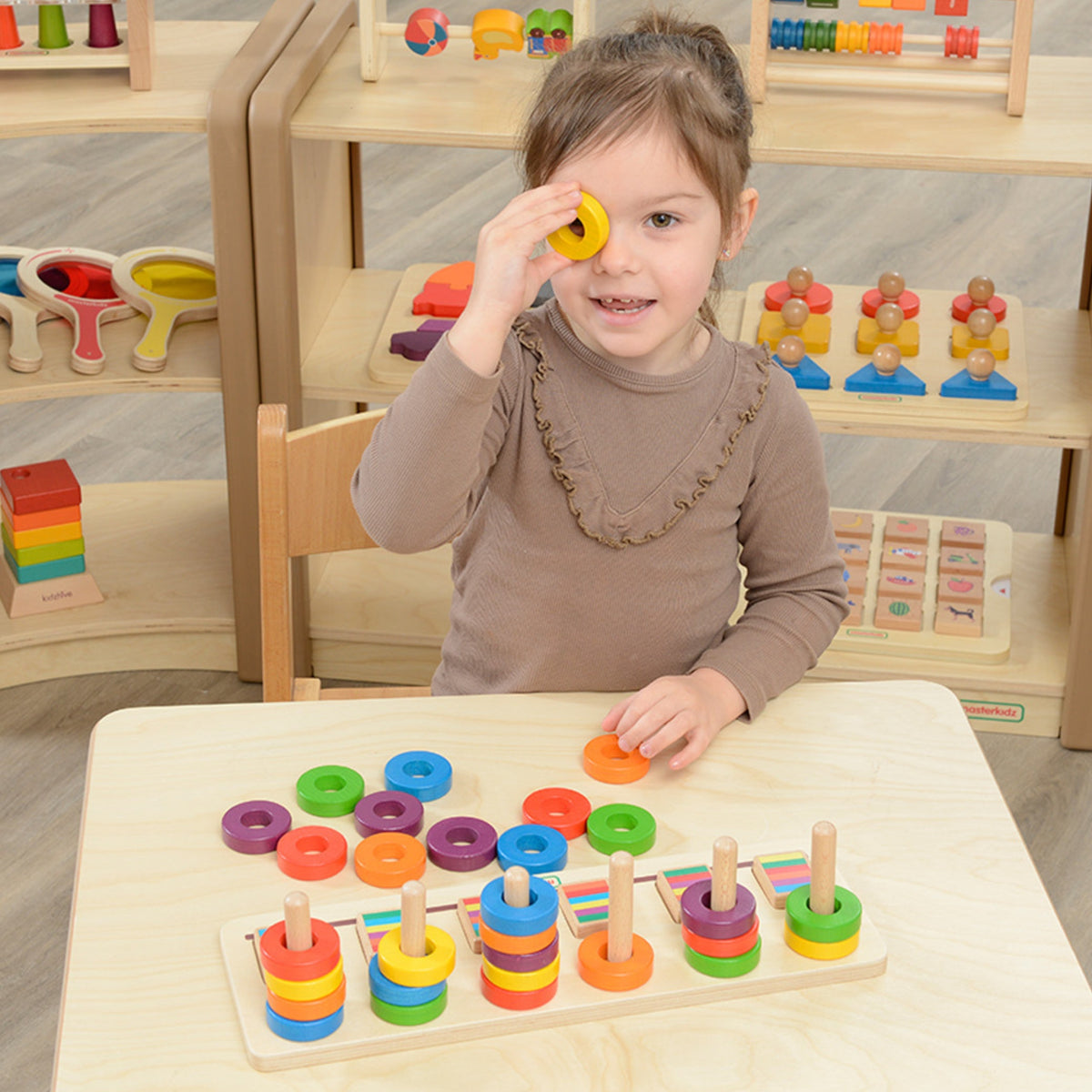 Masterkidz Montessori tanulni számolni és színes puzzle válogató