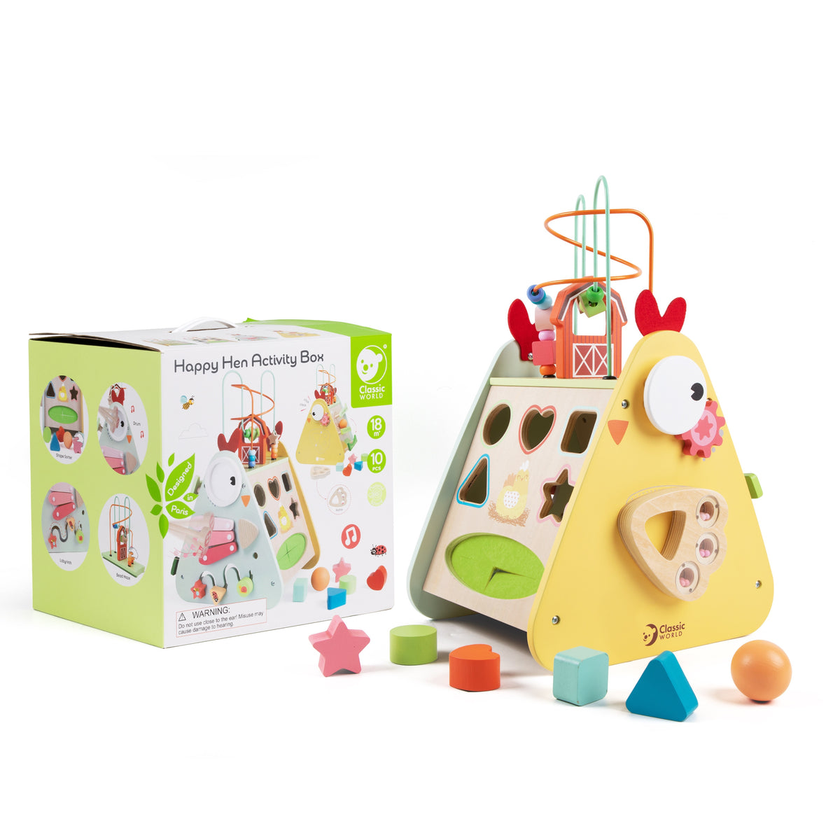 Kostka Montessori Classic World 10 w 1 Happy Farm Xxl