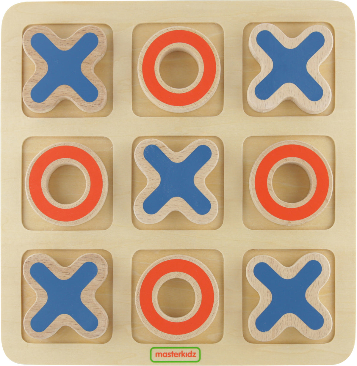 Masterkidz Tic-tac-toe fából készült játék gyerekeknek logikai puzzle