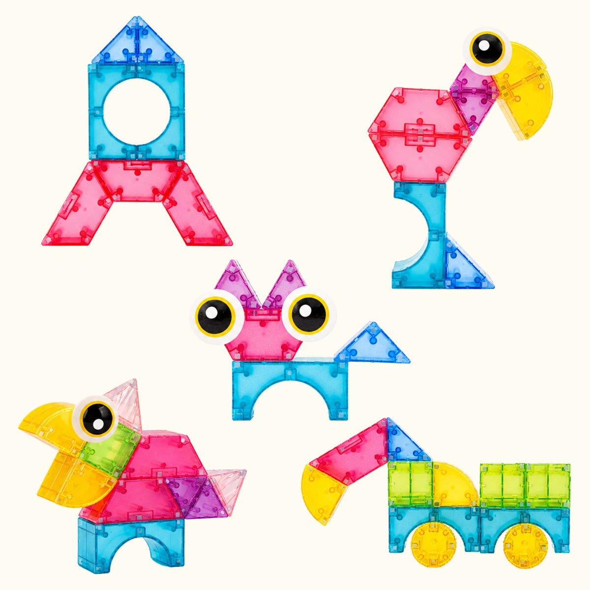 Woopie magnetické bloky 21ks M blok Kreatívny vzdelávací darček 3d