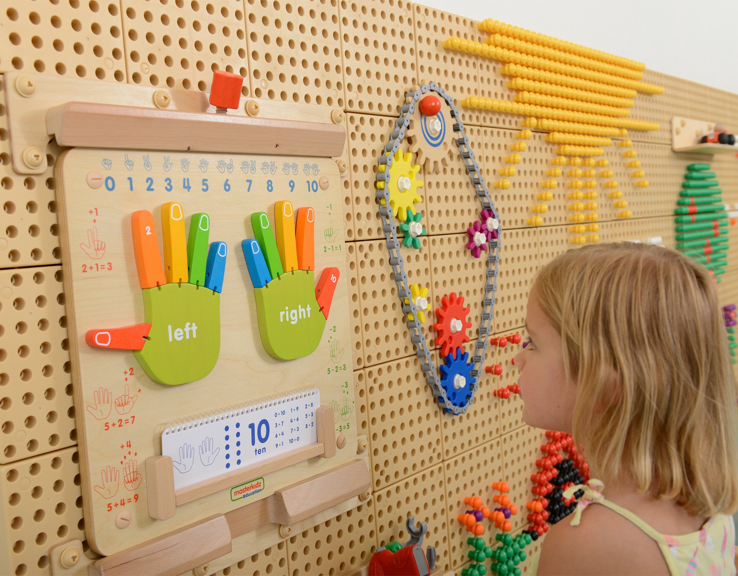 Masterkidz Aprendiendo a Contar Tablero Sensorial de Pared Flex Montessori