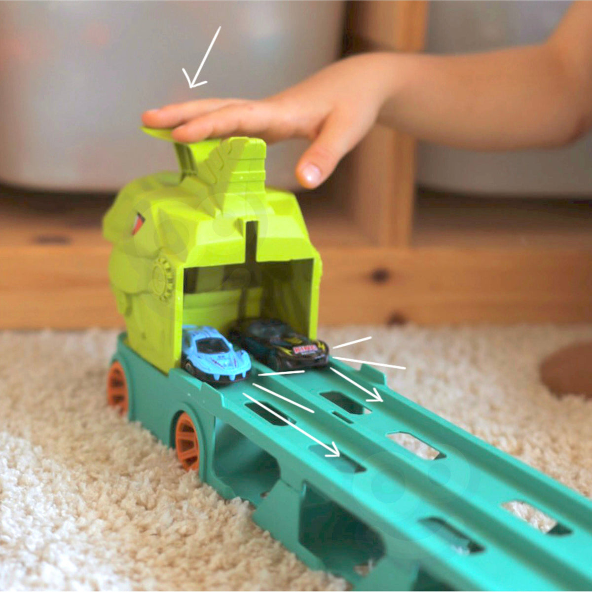 Woopie Toy Truck Dinosaur Track 2,1 m autókhoz