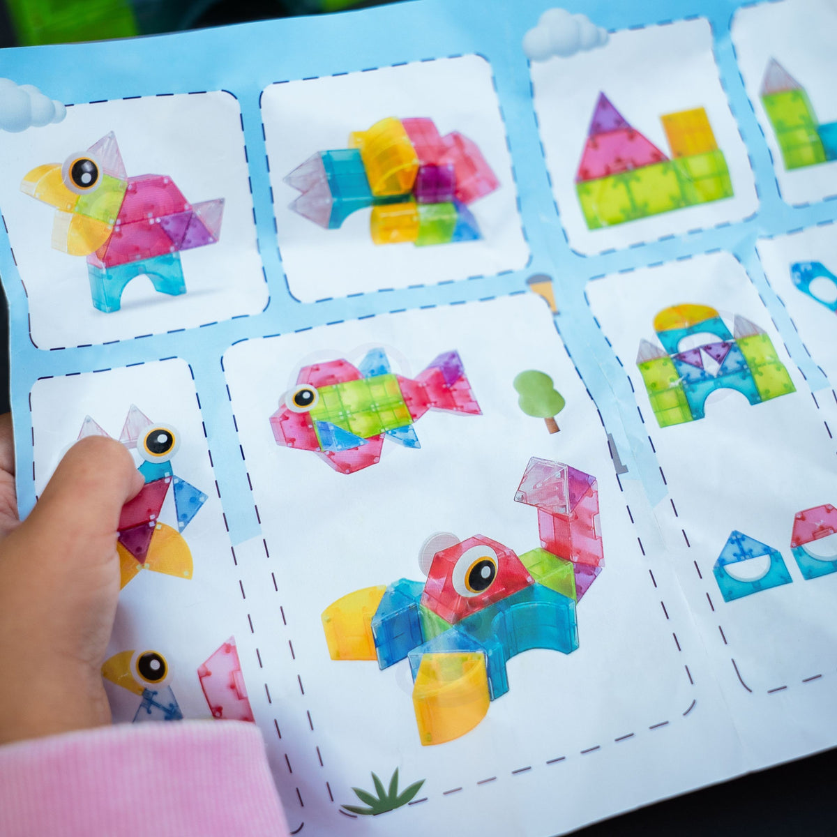 Woopie magnetické bloky 21ks M blok Kreatívny vzdelávací darček 3d