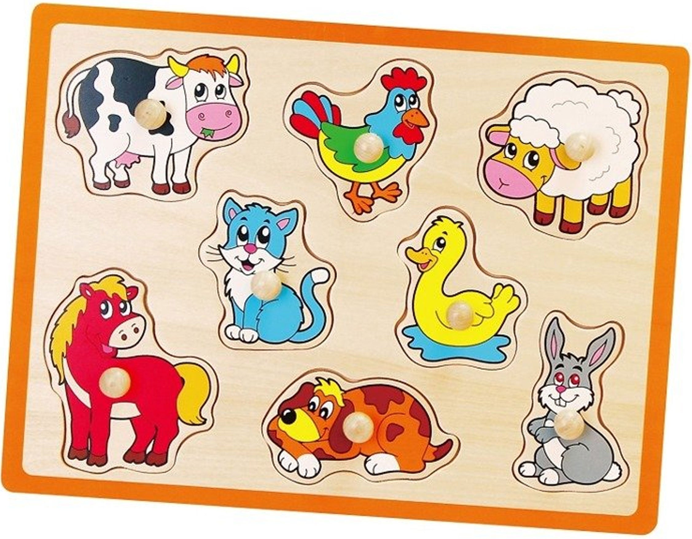 Viga Wooden Puzzle Farm Animals Jigsaw Puzzle