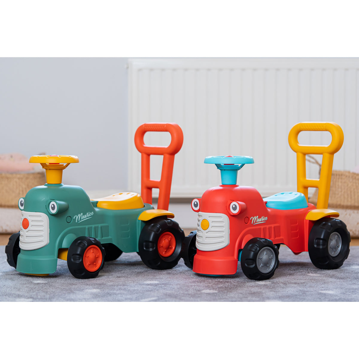 Falk Maurice Ride-on Tractor Green Pusher Caixa de armazenamento por 1-3 anos