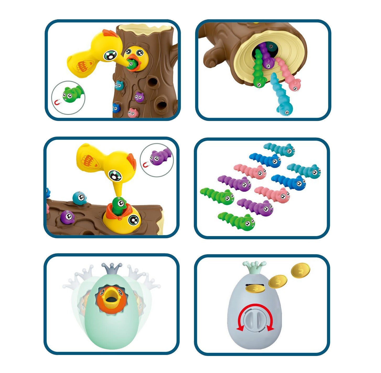 Jeu d'arcade Woopie Catch The Bug + Tirelire Wanka Get Up Egg