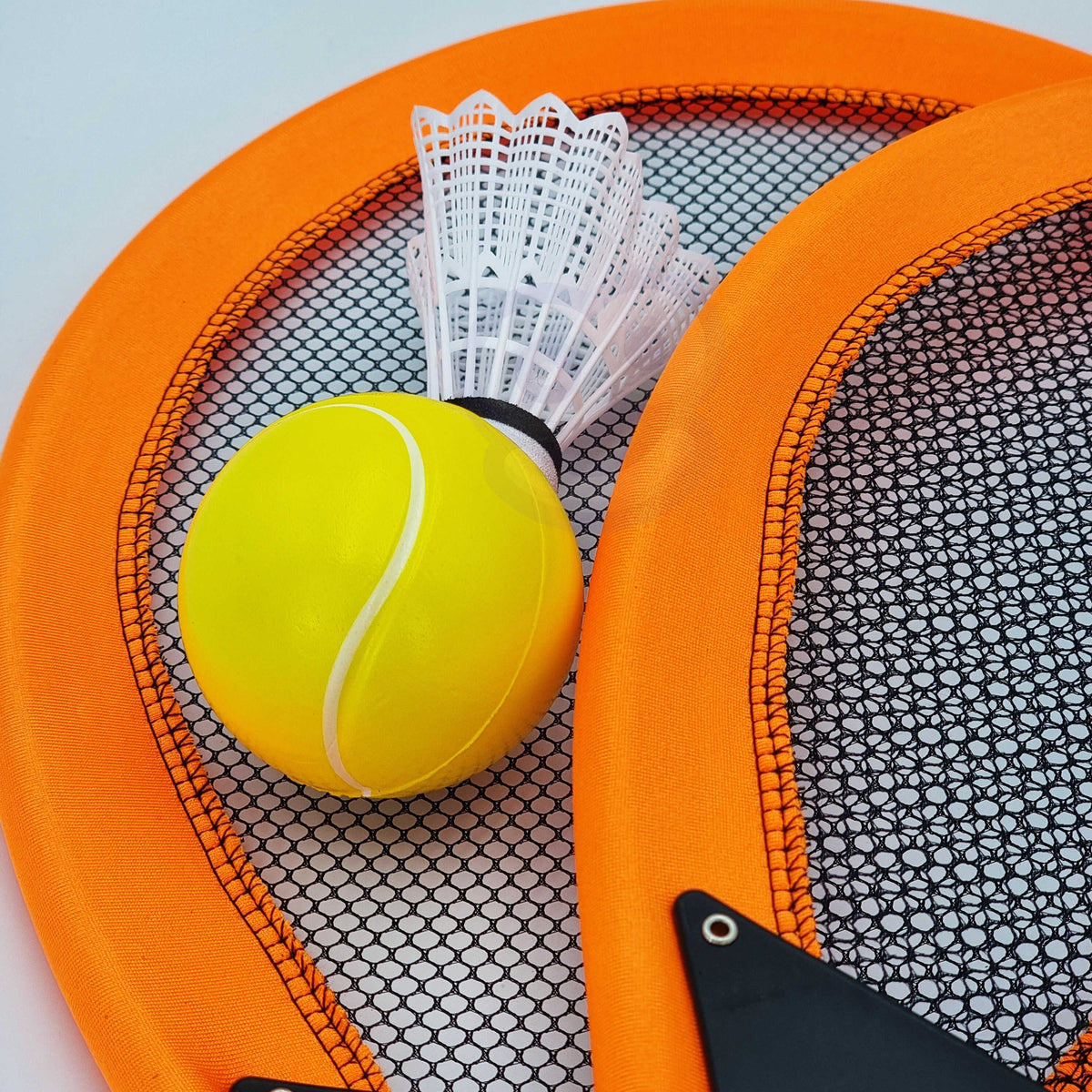 Woopie Set di racchette da tennis e badminton grandi per bambini + volano