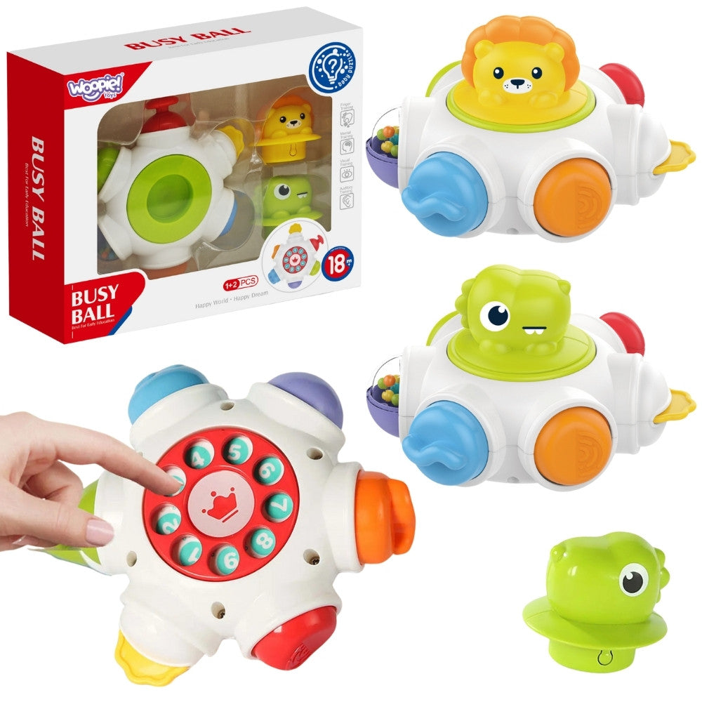 Woopie Baby Space Rocket Activity - vzdělávací senzorická kostka 18m+