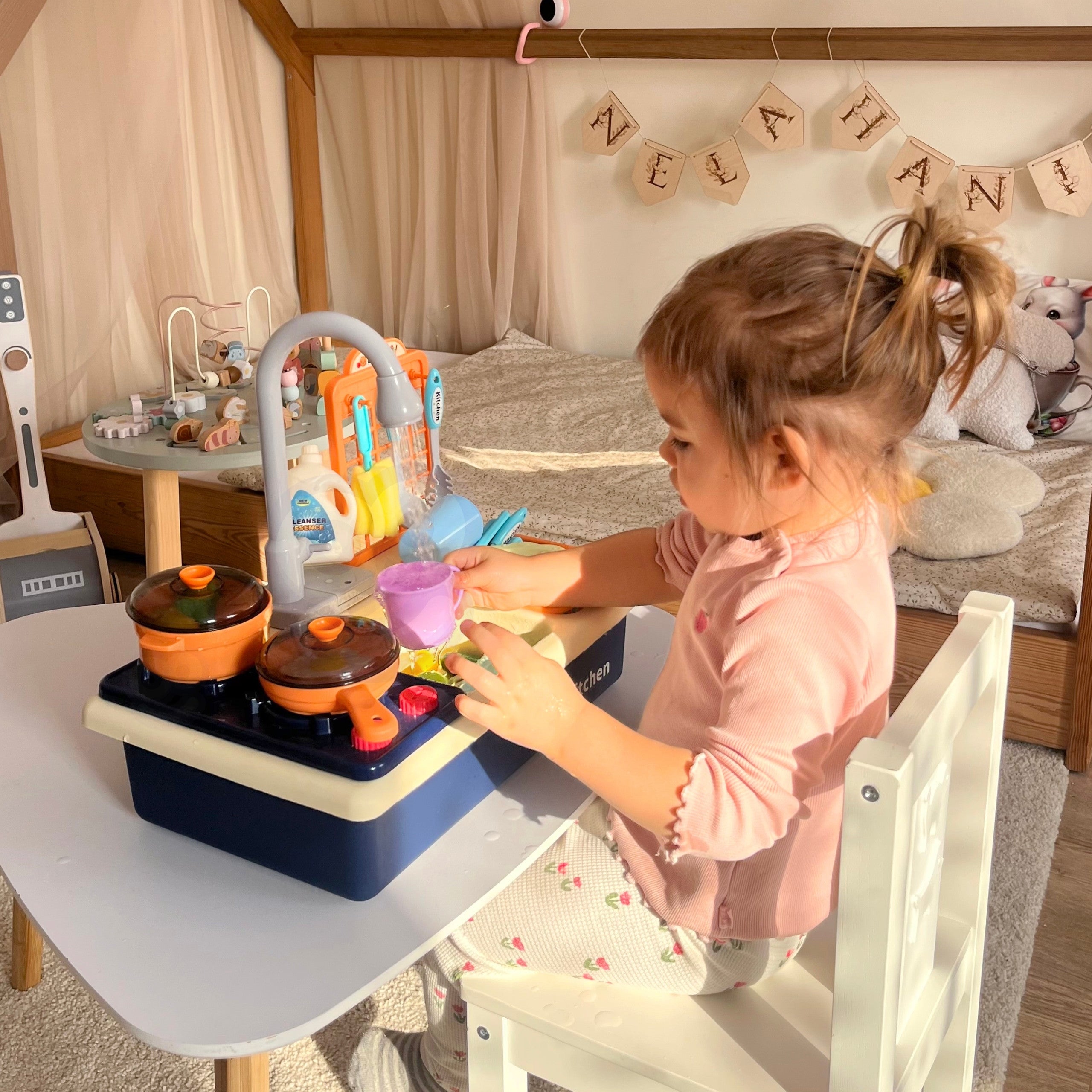 Lavello da cucina 2 in 1 Woopie per bambini