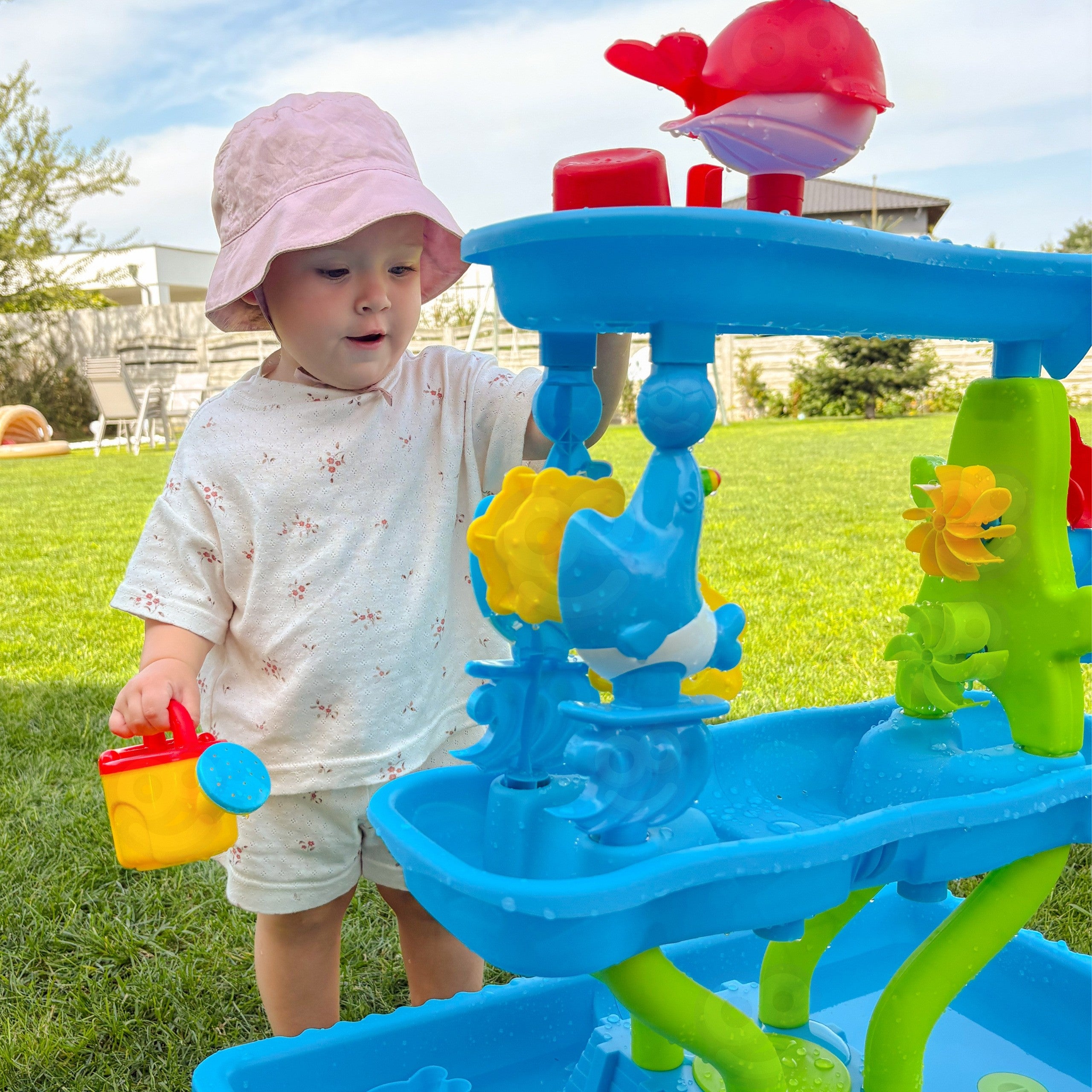 Woopie Water Table 4 In 1 Sandbox Waterfall Xl 4-level Dolphin