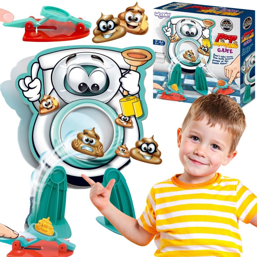 Woopie Family Skill Game: Изстреляйте кака в тоалетната