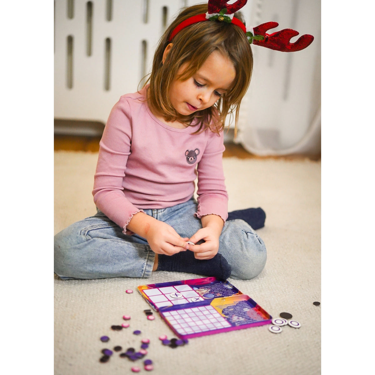 Woopie Iq Magnetisches Strategiespiel 2in1 Tic-Tac-Toe + 4-in-einer-Linie-Minispiel