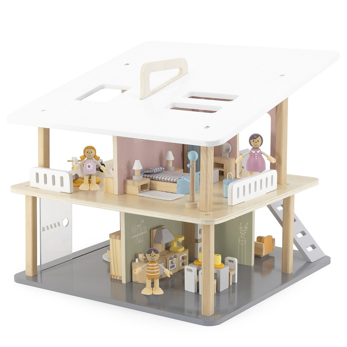 Fíoracha Socraigh Bábóg Teaghlaigh Viga Polarb Dolls