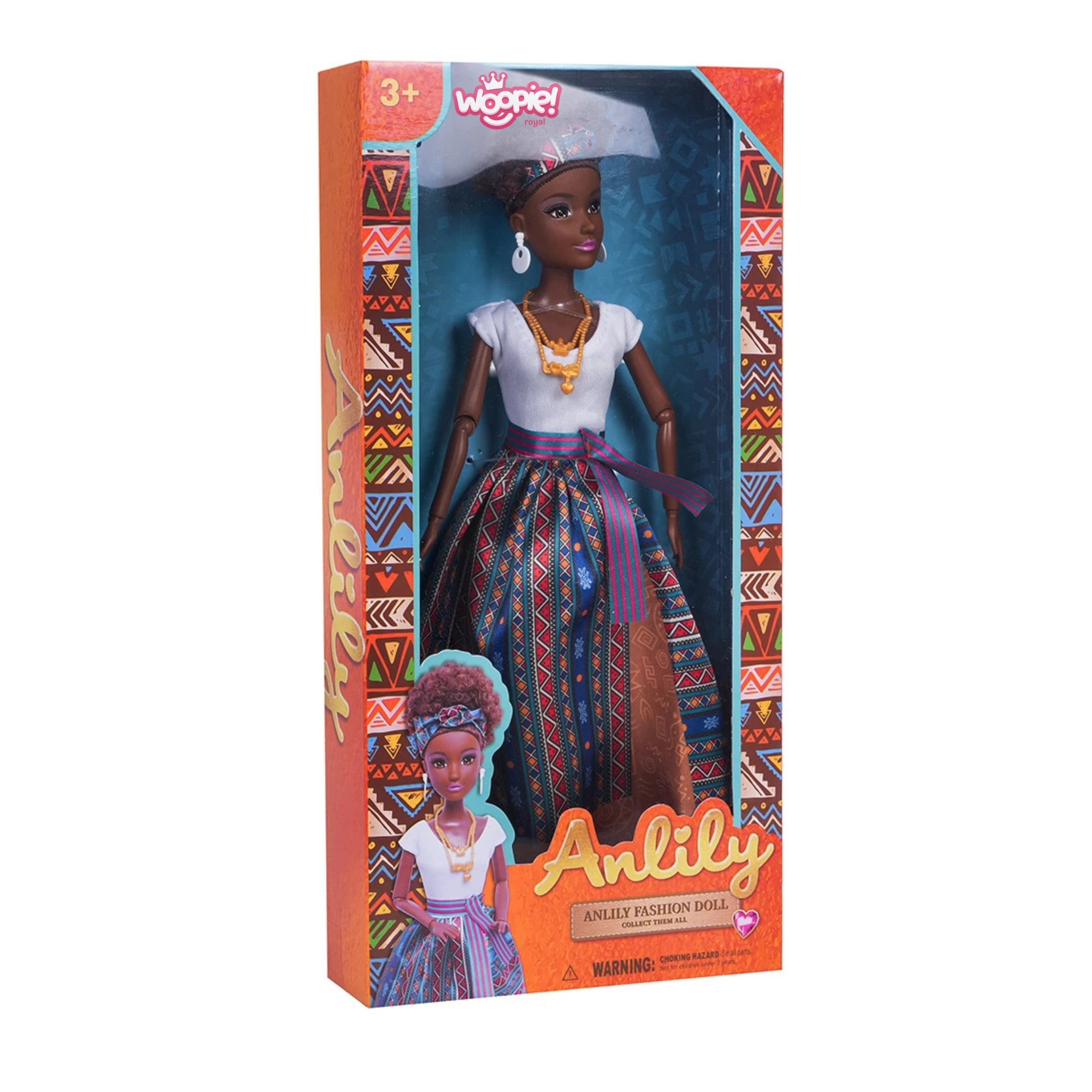 Woopie Royal Lili Mulatto Doll In An Elegant Dress