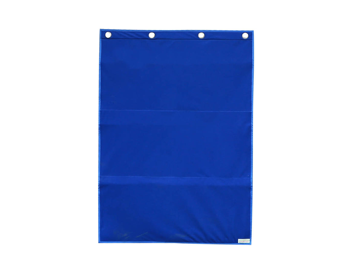 Masterkidz Fabric Hanging Sheet With Pockets For Books And Pictures Blue