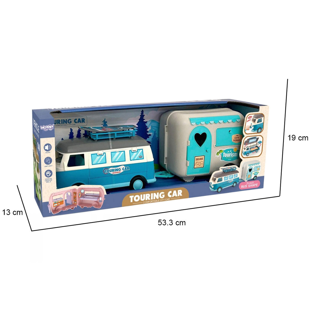 Woopie Xl Doll Camper Sæt med trailer