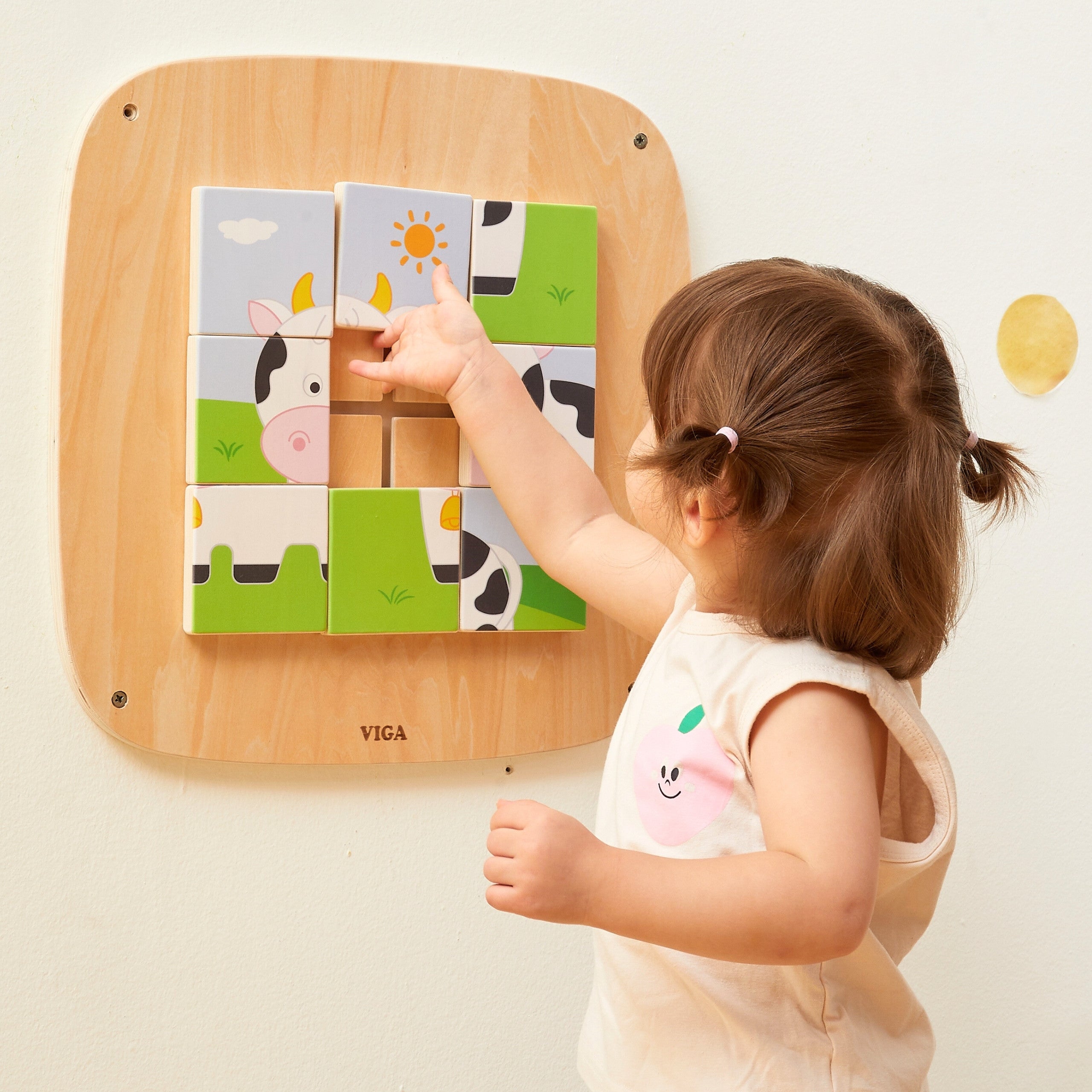 Viga Houten Manipulatieve Bord Zintuiglijke Fotopuzzel
