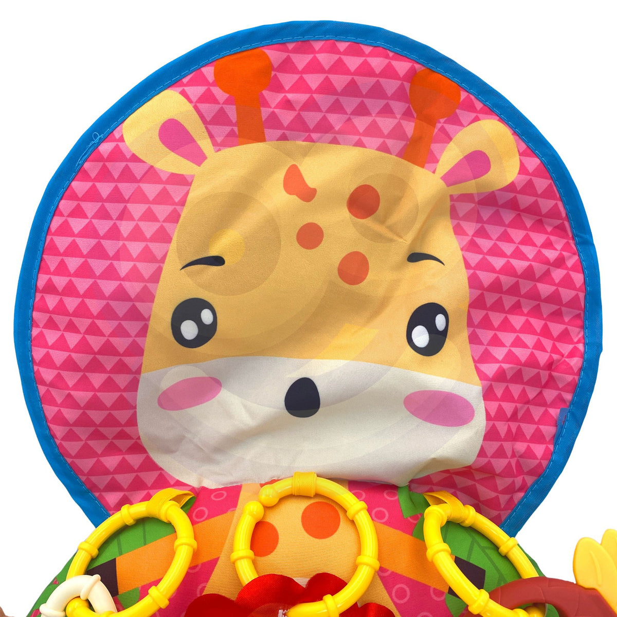 Woopie Baby Pillow Croissant Interactive Educational Mat Rattle Teether