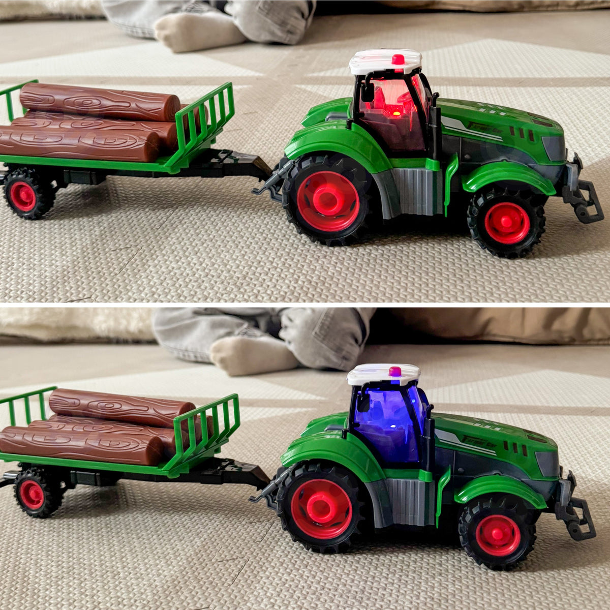 Woopie Rc-tractor met aanhanger - schaal 1:24