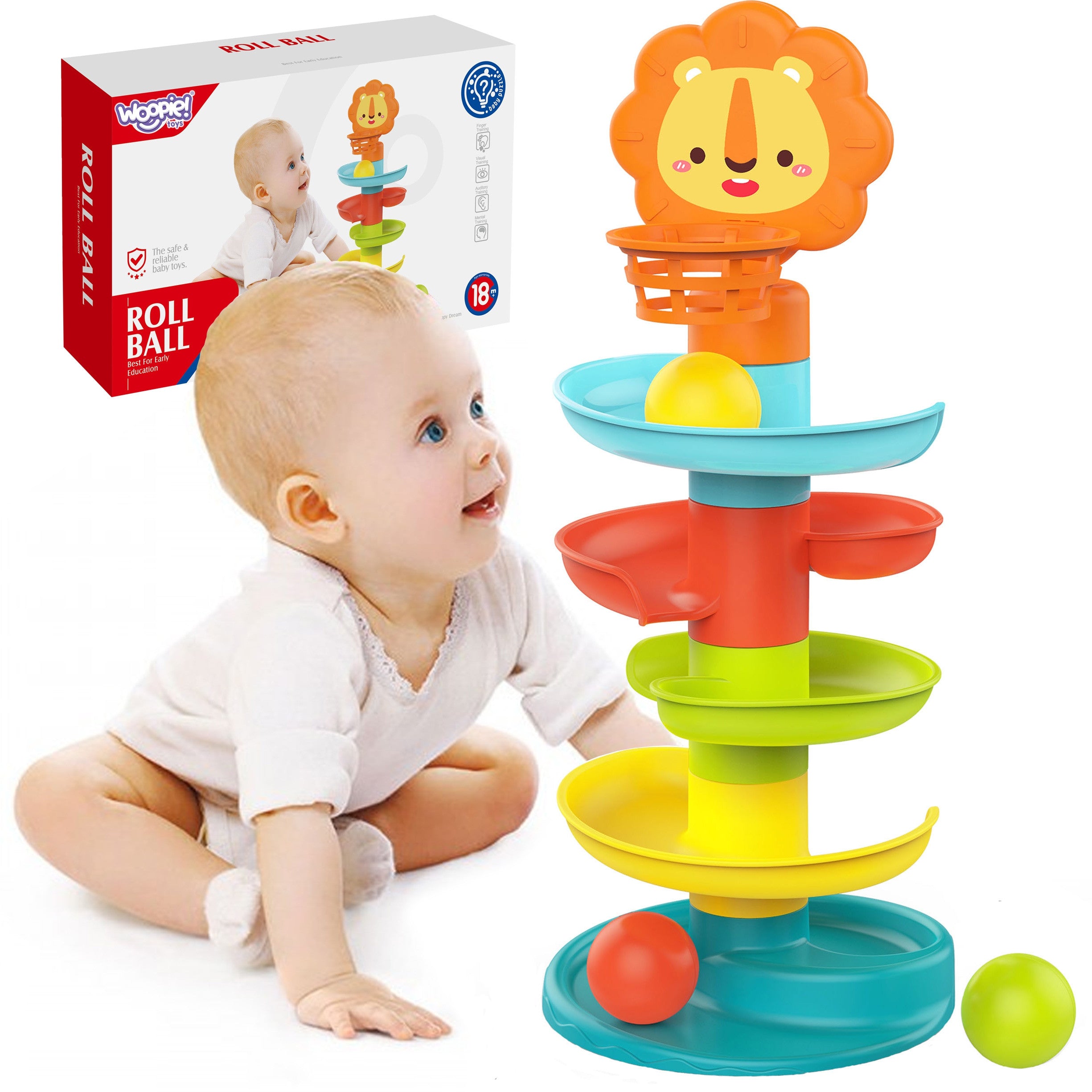 Woopie Baby Track Ball Slide Ball Tower Ball Track