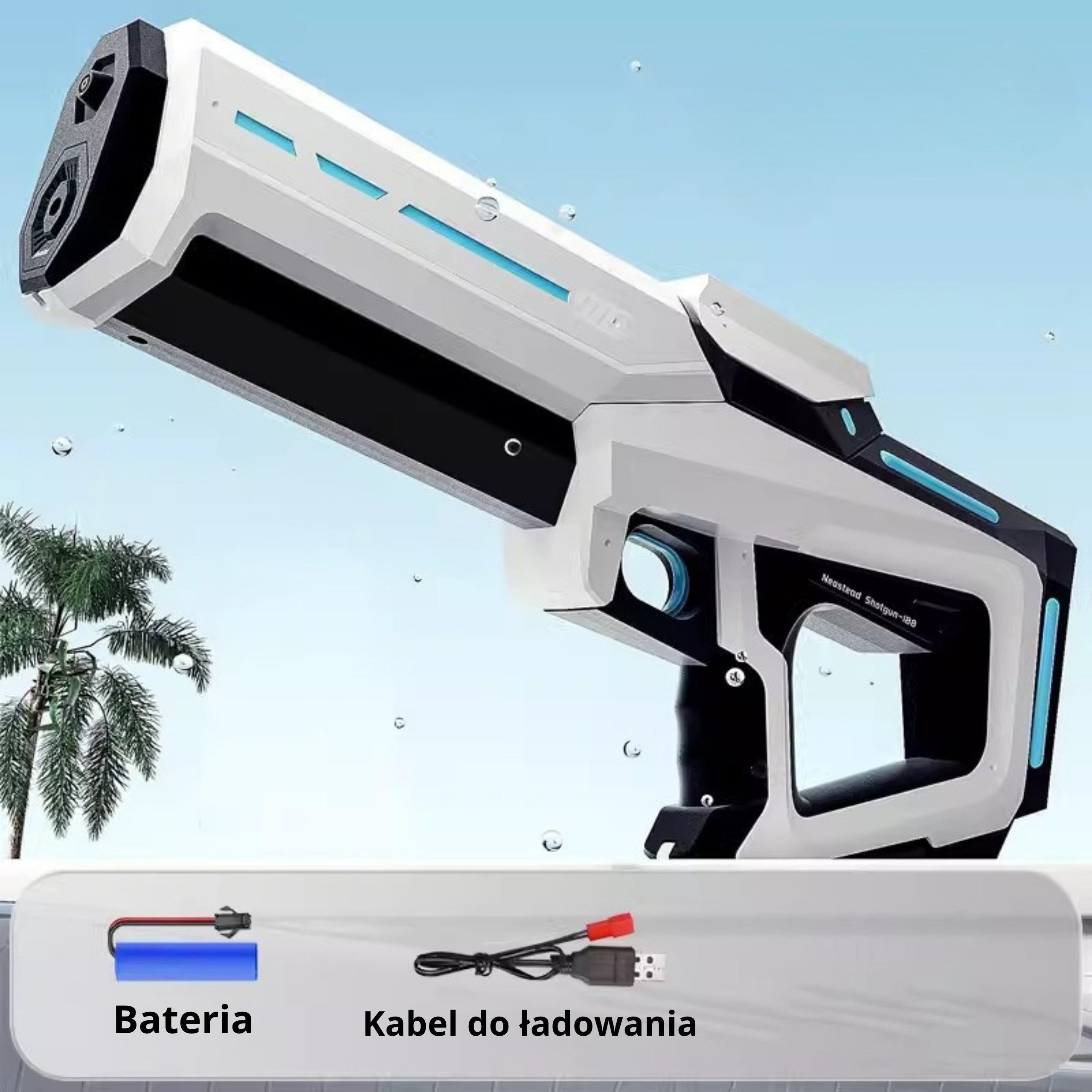 Woopie Elektryczny pistolet na wodę, automatyczny blaster