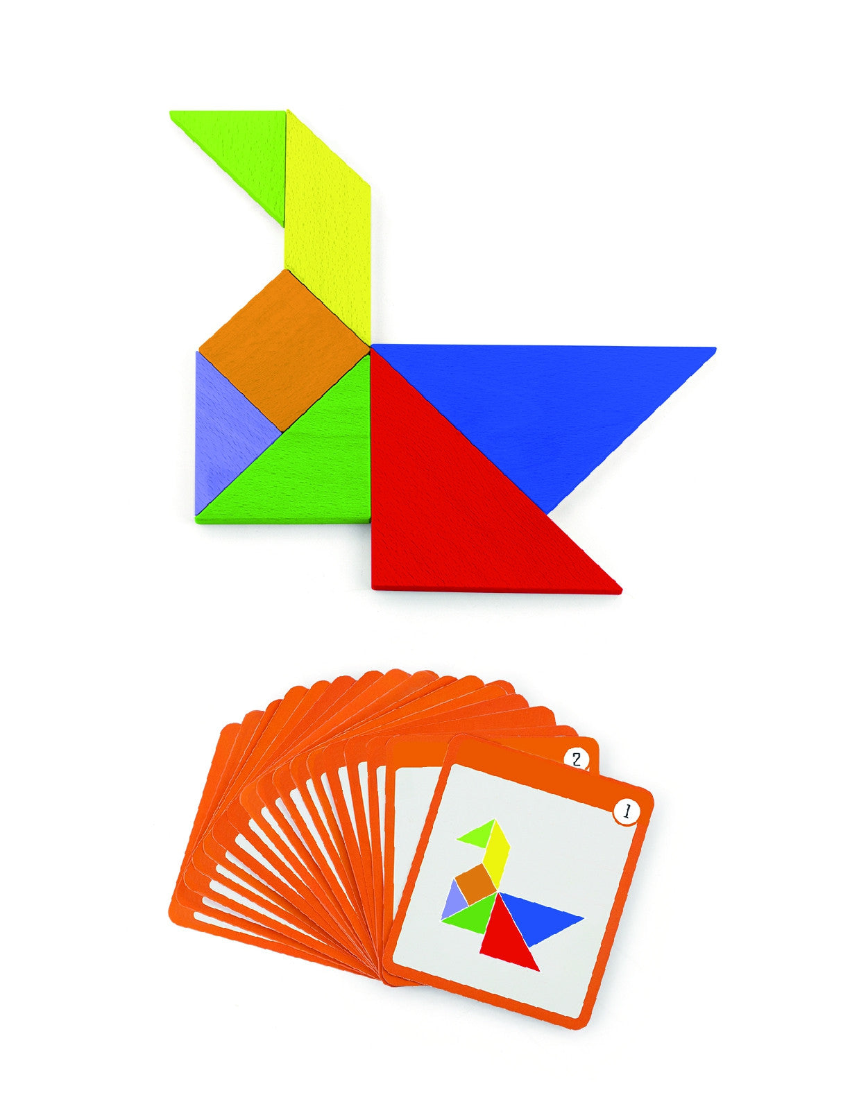 Viga Tangram Juego de lógica de madera Puzzle certificado Fsc