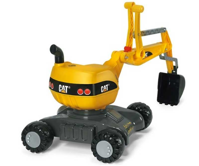 Rolly Toys Rollydigger Cat - Въртящ се багер за каране Жълт