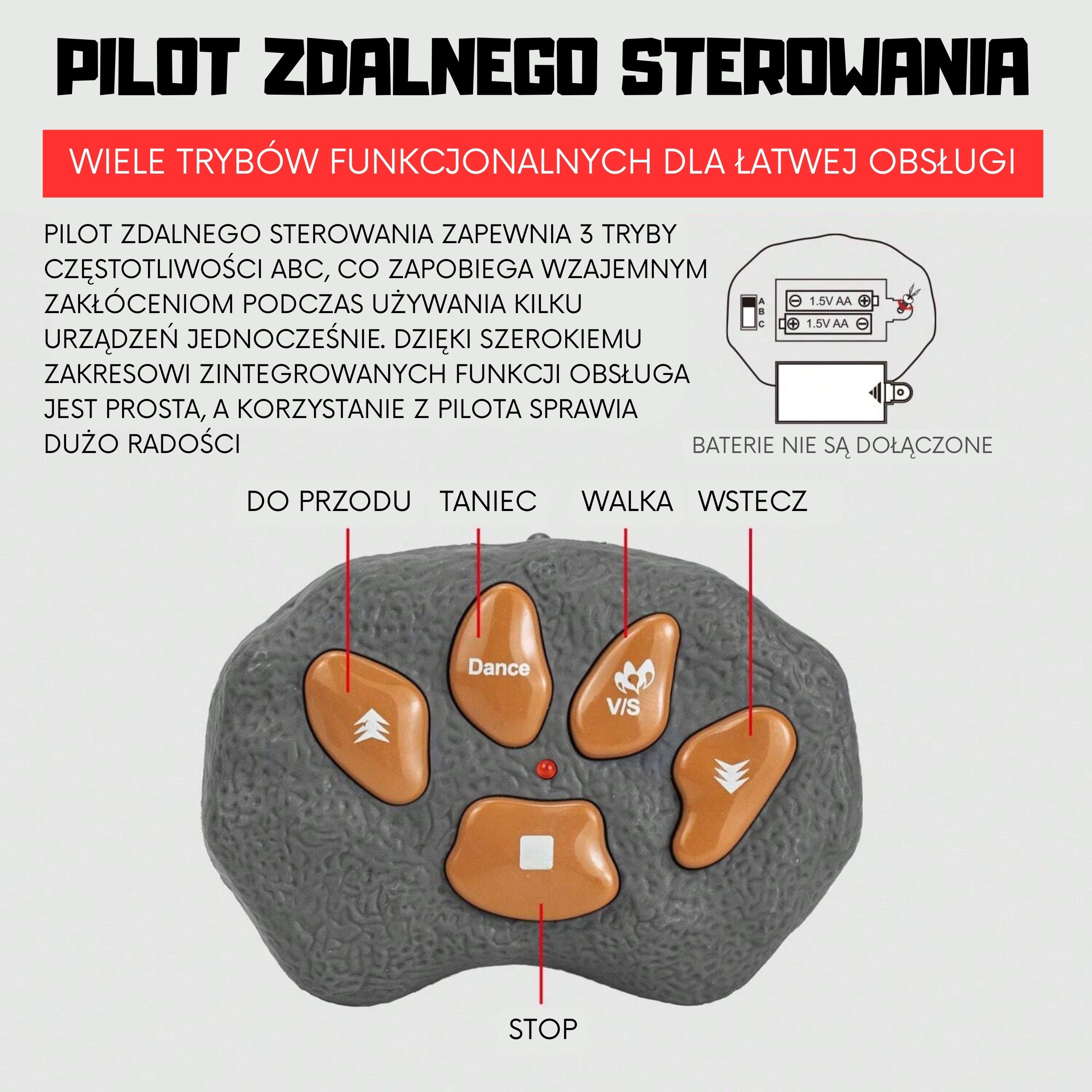 Woopie Diaľkovo ovládaný Rc Dinosaur Robot Stegosaurus