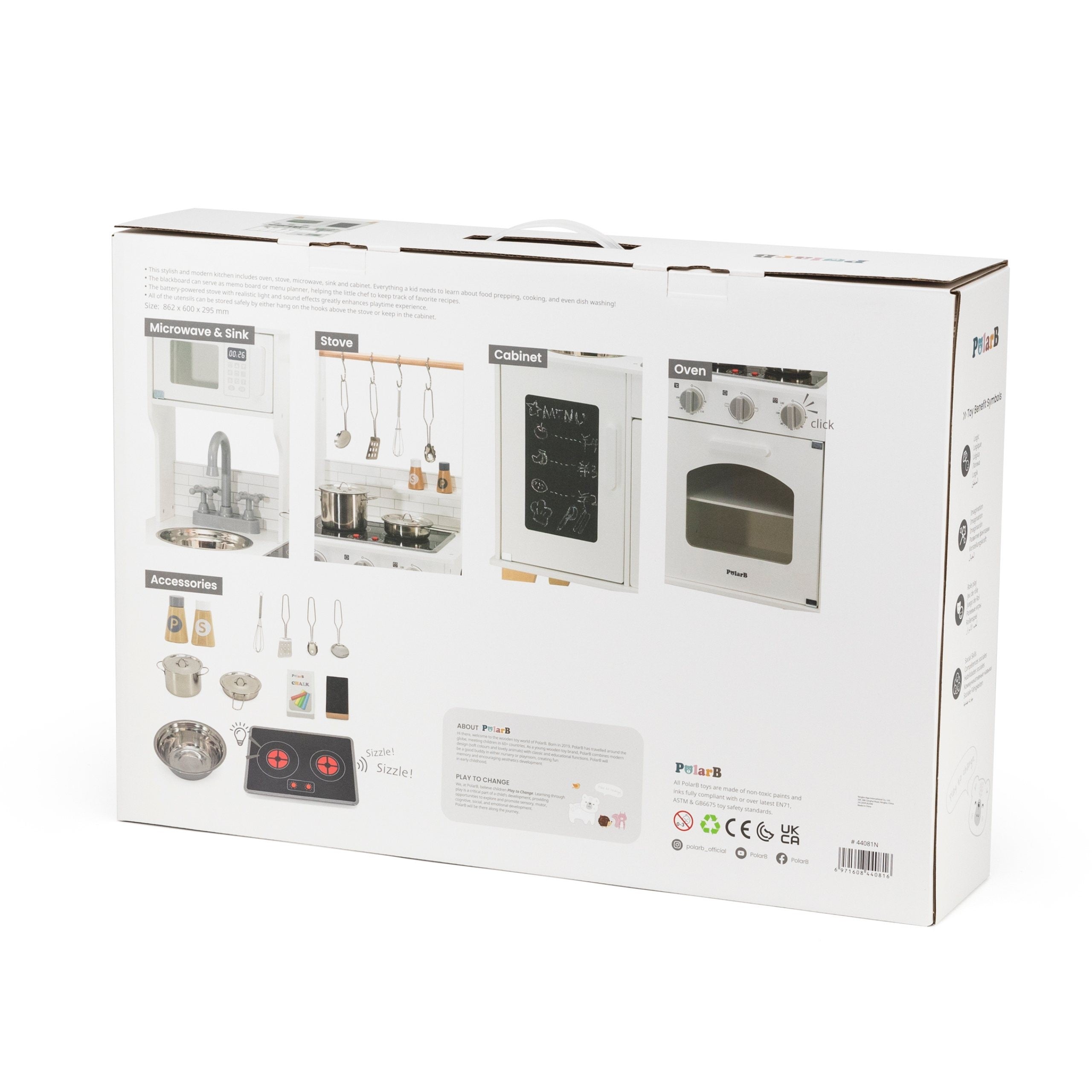 Viga Polarb Wooden Kitchen Light Sound + Accessories