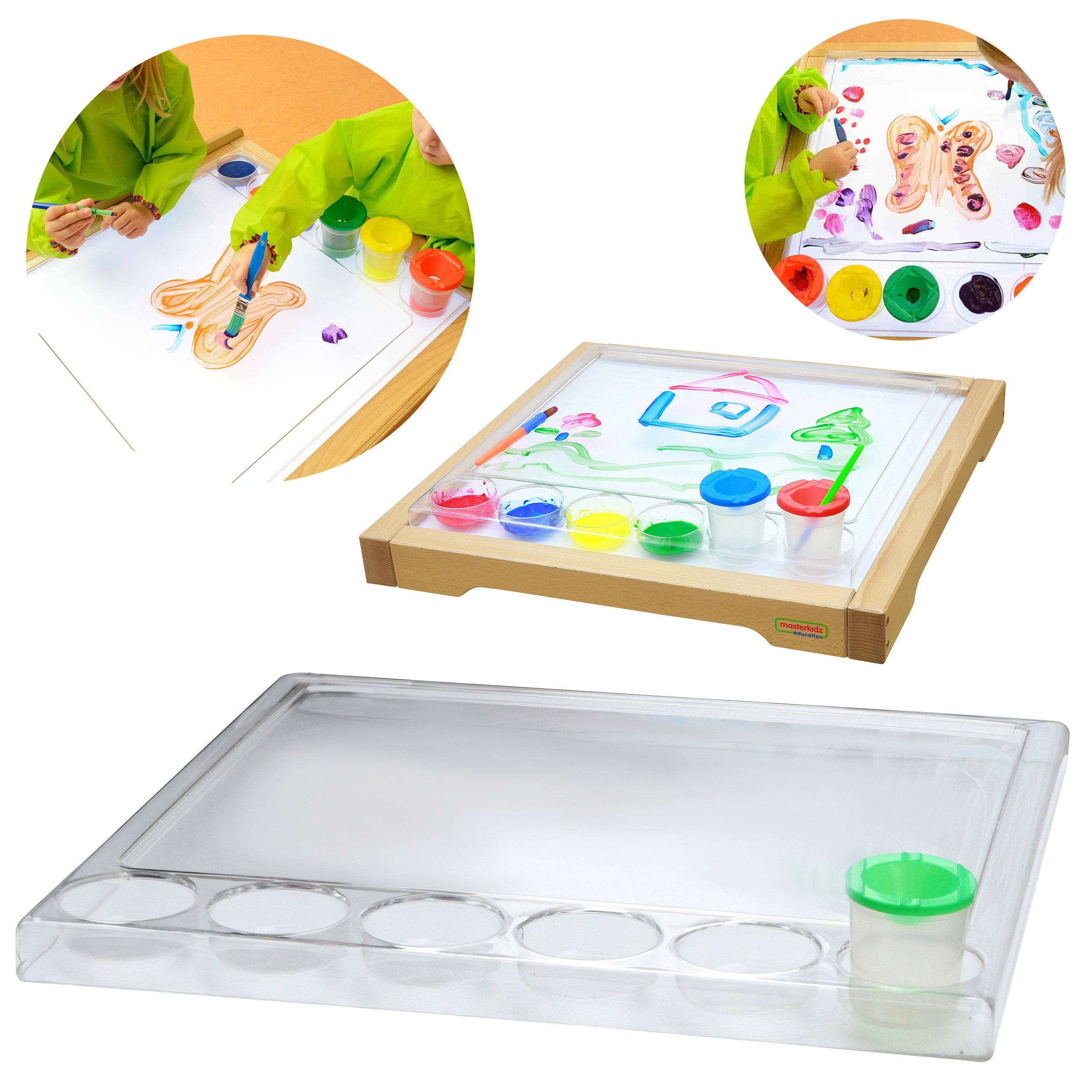 Masterkidz Монтесори квадратен поднос за рисуване