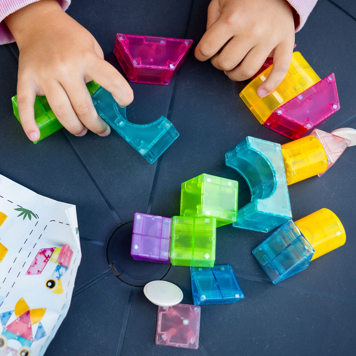 Woopie magnetické bloky 21ks M blok Kreatívny vzdelávací darček 3d