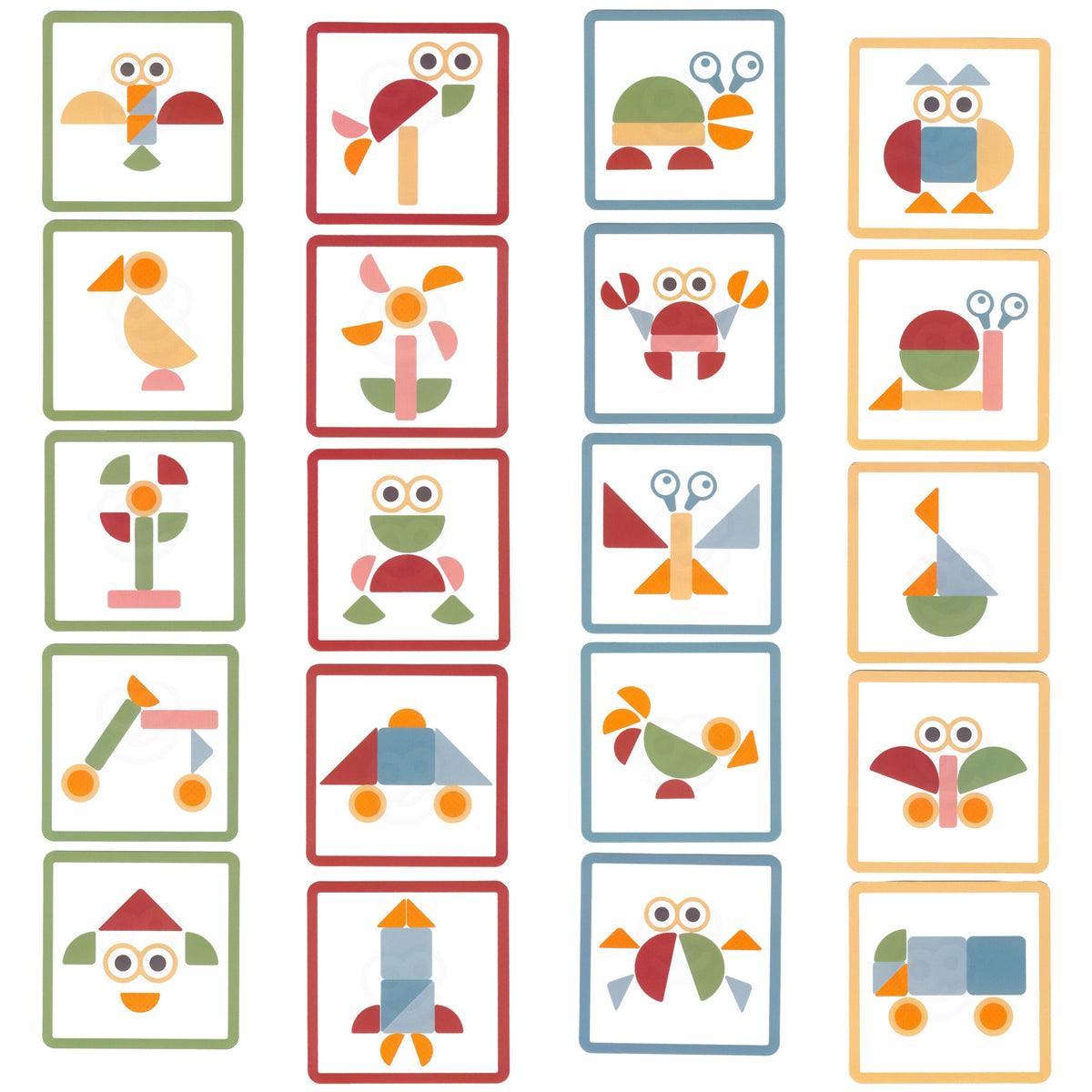 Woopie Puzzle Martello per Chiodare in Legno Verde 20 Modelli 82 Pezzi.