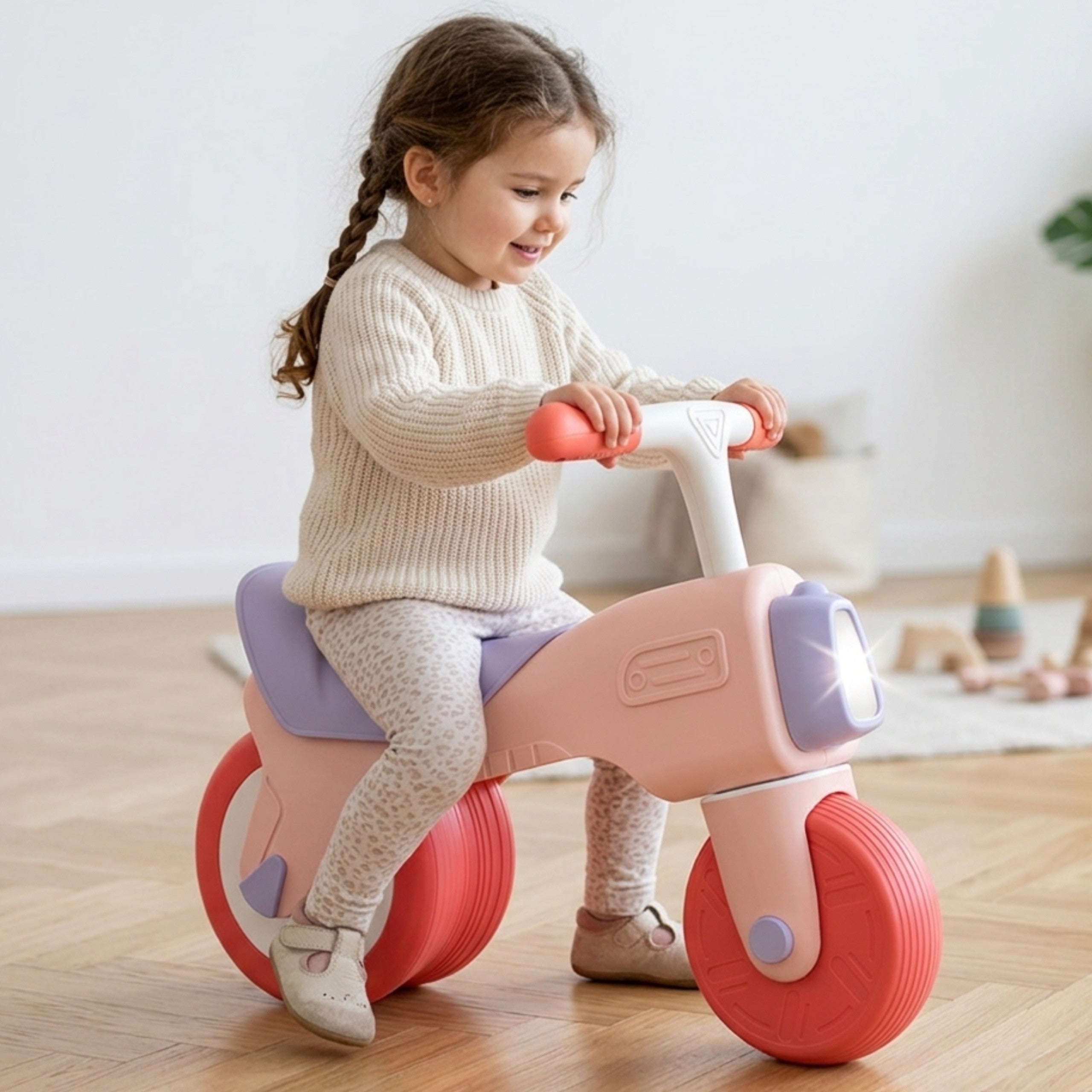 Woopie Balance Bike Ride-on Sound 18m+ Pink