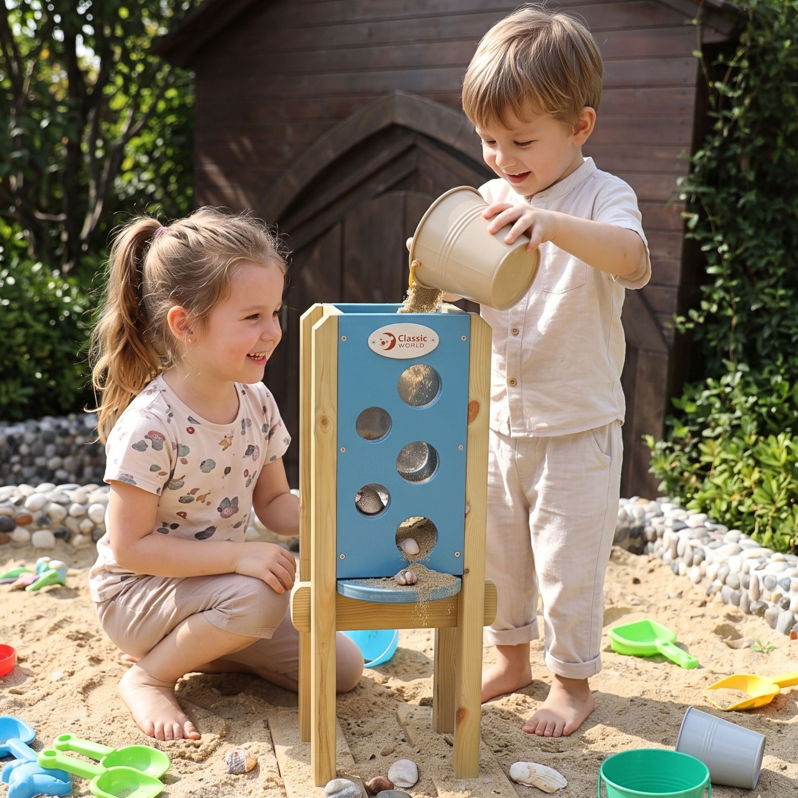 Classic World Edu Eco Sandbox Играчка за пясъчник Жълта за възраст над 3 години